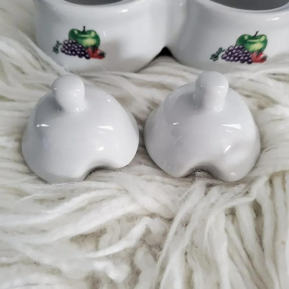 Houston Harvest Vintage Double Jam Pot Server
